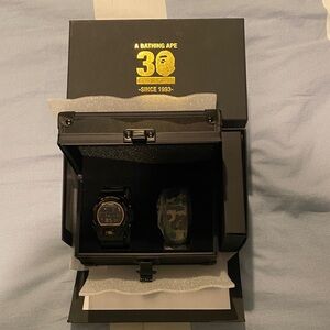 G shock x bape 30th anniversary watch